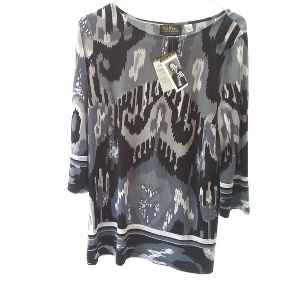 Bob Mackie wearable art shirt - Picture 1 of 5